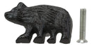 Cast Iron Rustic Western Black Bear Drawer Cabinet Door Knobs Hardware 12 Pack