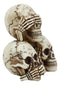 Stacked See Hear Speak No Evil Skulls Figurine Halloween Skeleton Decoration