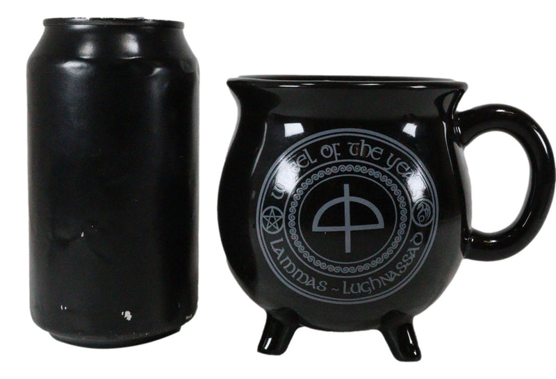 Wicca Sabbats Wheel of The Year Lammas Dragon Heat Color Changing Cauldron Mug