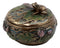 Buddha Zen Frog Sitting On Lily Pad Decorative Trinket Jewelry Box Candle Holder