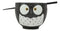 Whimsical Ceramic Black Owl Ramen Udong Noodles Soup Bowl With Chopsticks Set