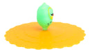 Set Of 4 Yellow Sleepy Owl Reusable Silicone Coffee Tea Cup Cover Lids Air Tight