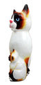 Balinese Wood Handicrafts Adorable Blue Eyed Feline Cat & Kitten Family Figurine