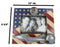 American Flag US Air Force Fighter Jet And Pilot Helmet 5"X7" Picture Frame