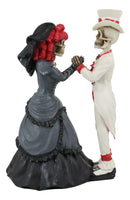 Day Of The Dead Wedding Skeleton Couple Bride and Groom Statue Love Never Dies