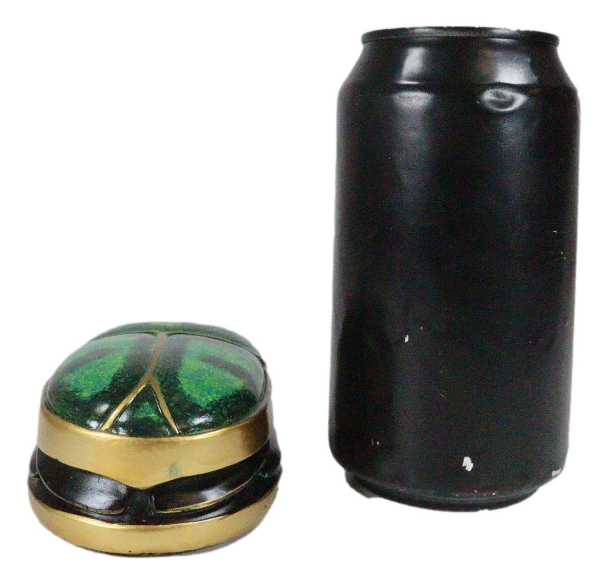 Egyptian Scarab Oracle Amulet 4" Long Symbol of Rebirth Green Scarab Figurine
