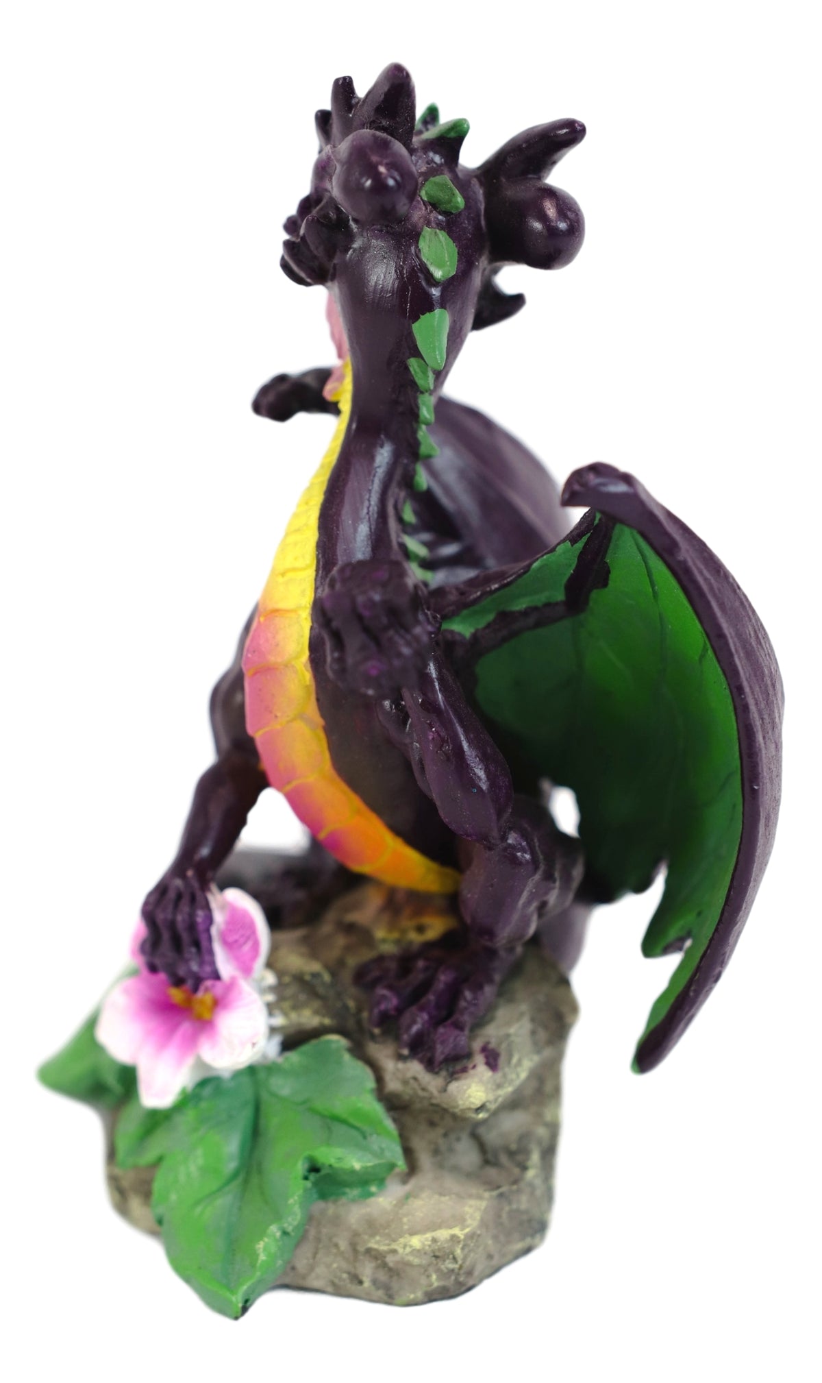 Colorful Fruits Vegetables Purple Eggplant Dragon Figurine Fairy Garden Decor