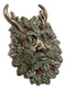 Ebros Horned God Winter Season Greenman Pan Wall Plaque 7"L Vegetative Deity