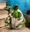 Jurassic Green Hydra Three Headed Dragon Baby Egg Hatchling Figurine Collectible