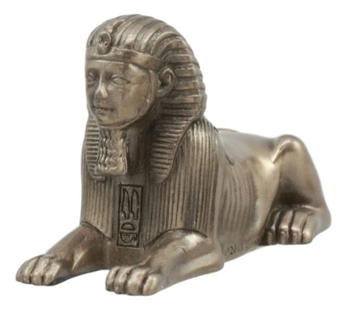 Egyptian Androsphinx Statue Pyramid Guardian Figurine Gods Of Egypt Wonder Decor - Ebros Gift