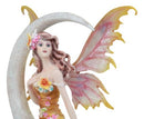 Nene Thomas Art Celestial Crescent Moon Earth Elemental Floral Fairy Statue 11"H