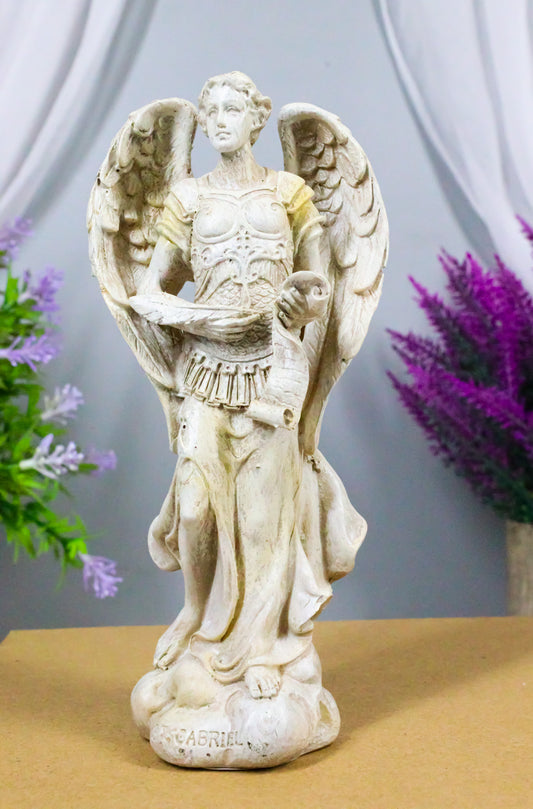 Ebros Holy Archangel Saint Gabriel Statue 5"Tall Power Of God And Patron of Baptism - Ebros Gift