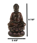 Ebros Eastern Enlightenment Buddha Sakayamuni Meditating on Lotus Seat 10"H