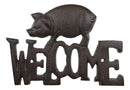 Rustic Country Farm Bacon Swine Pig Welcome Sign Wall Decor Cutout Plaque 8"L