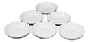 Ebros White Porcelain Contemporary Condiments Soy Sauce Dipping Plate or Dish Set of 6 Great Housewarming Gift Or Party Decor For Sushi Asian Dining Oil Chili Paste Chip Dips Restaurant Supply