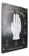 Psychic Fortune Teller Chirology Palmistry Palm Reading Metal Wall Sign Decor