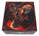 Gothic Skeleton Ghost Hell Rider Biker Hot Fire Decorative Mirror Trinket Box
