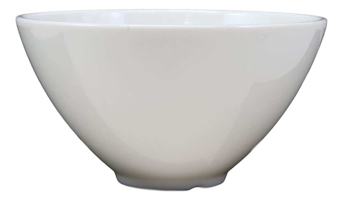 Restaurant Supply Contemporary Round White Jade Melamine Soup Salad Bowls Set 6