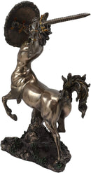 Ebros Greek Centaur Charging with Sword and Shield Statue 11.5" Tall Figurine