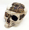 Ebros 7.25 Inch Mechanical Steampunk Open Skull Decorative Box Statue Figurine