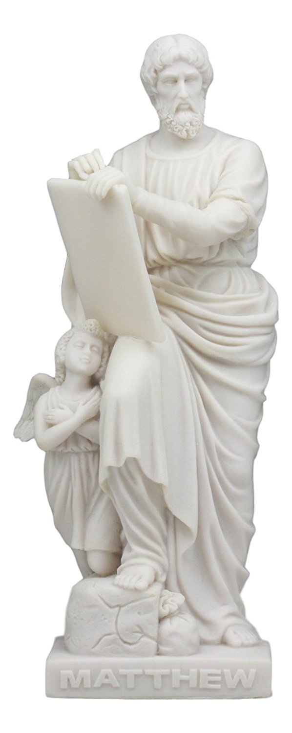 Ebros Twelve Apostles Statue 8" Tall Inspirational Figurine (Apostle Matthew)