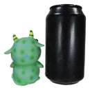 Underbedz Mogu Mogu Green Alien Monster With Striped Horns Pudgy Belly Figurine