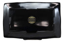 Large Red Black Melamine Serving Platter Plate or Dish For Sushi Kebab Set of 6