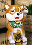 Maneki Shiba Inu Figurine Talisman Cute Japan Dog Puppy Year Of The Dog 4"Tall