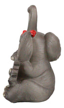 Ebros Together Forever Anniversary Elephant Couple With Heart Shaped Trunks Statue