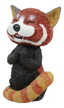 Sinister Pets TeeHee Grinning Red Panda Figurine 4"Tall Whimsical Comical Animal