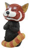 Sinister Pets TeeHee Grinning Red Panda Figurine 4"Tall Whimsical Comical Animal