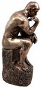 Auguste Rodin Masterpiece Le Penseur The Thinker Decorative Figurine 9.25"H