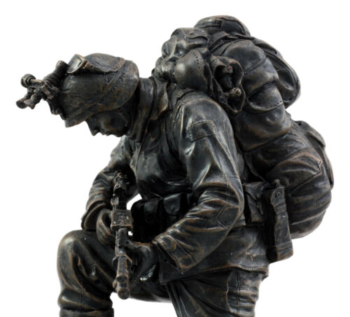 Prayer For Courage Kneeling Soldier Statue Honor & Valor Military Marine Unit