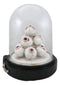 Occult Wicca Witchcraft Eyeballs Mound of Eyes In LED Light Cloche Glass Dome