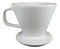 White Porcelain Coffee Maker Carafe Pot With Pour Over Dripper Filter Cup Set