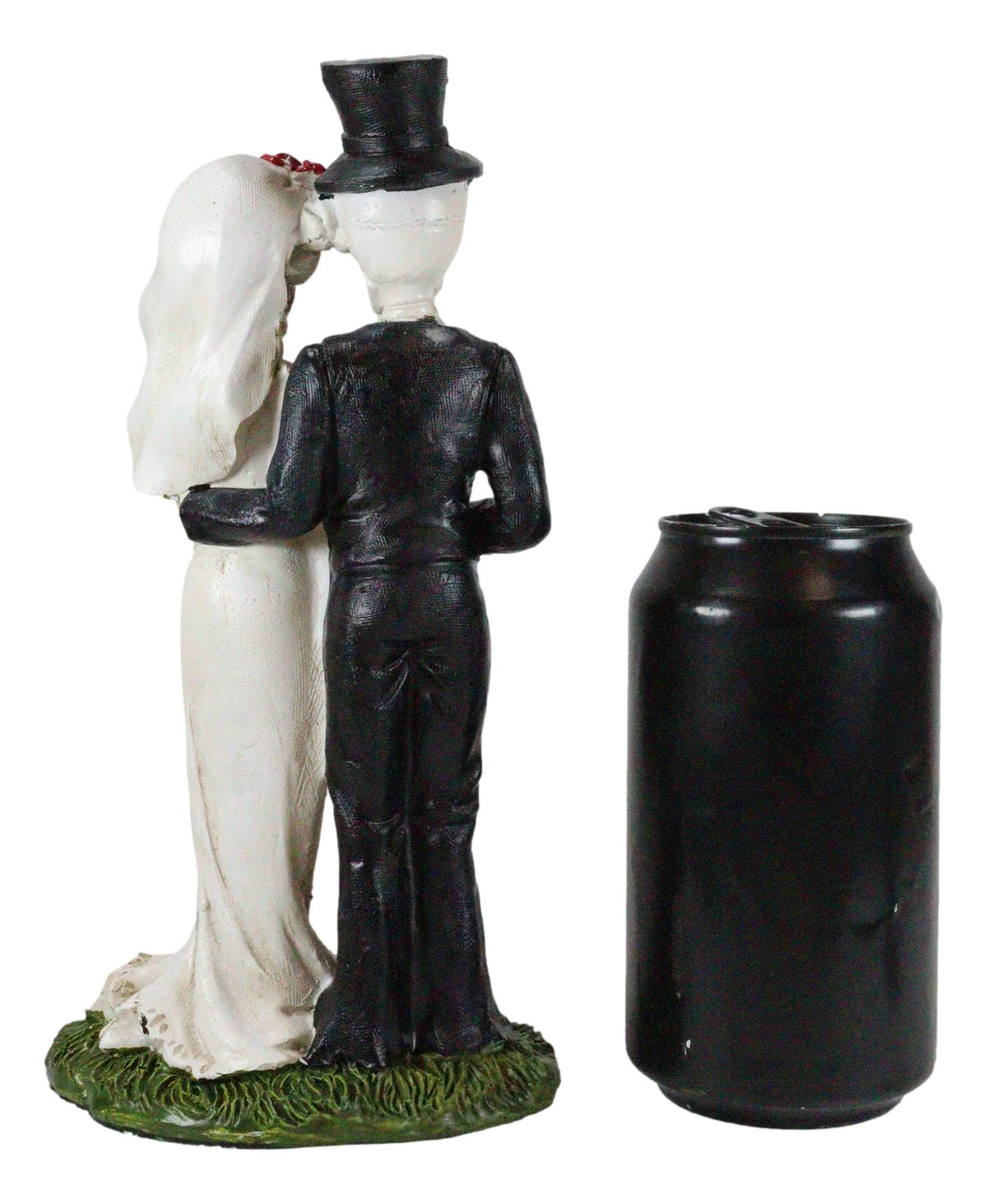 Ebros Day of The Dead Skeleton Bride and Groom With Rose Flower Bouquet Figurine