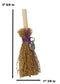 Wicca Occult Witch Broom Magick Broomstick With Pentagram Pendant Lucky Charm