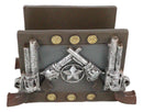 Ebros Wild Wild West Texas Star And Six Shooter Pistols Cowboy Napkin Holder