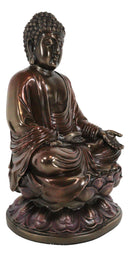 Ebros Eastern Enlightenment Buddha Sakayamuni Meditating on Lotus Seat 10"H