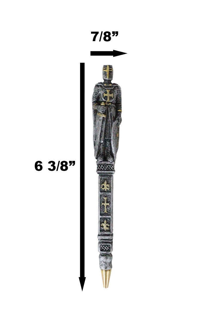 Pack Of 12 Medieval Crusader Knights Of The Cross Writing Pens Office Stationery