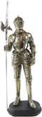 Large Fine Medieval Knight Suit of Armor Statue Halbedier Pikeman Sentry 13"H