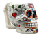 Ebros Day of The Dead Crucifix Sugar Skull Mug Drink Coffee Cup Ceramic 4.5"H