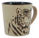 Ebros Jungle Bengal Tiger Face Mug 16 Oz Glazed Stoneware Ceramic Coffee Cup