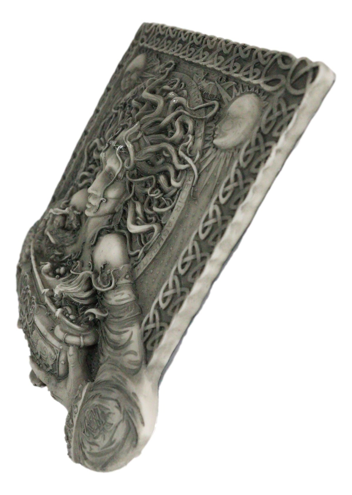 Celtic Goddess of Rebirth Cerridwen With Magical Potions Cauldron Wall Decor - Ebros Gift
