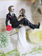 Love Never Dies Wedding Night Couple Wife Carrying Husband Skeletons Figurine