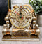 Steampunk Chronambulator Time Warp Machine With Painted Clockwork Desktop Clock