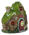 Ebros LED Light Up Miniature Enchanted Fairy Garden Stone Cottage House W/ Moving Door