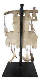 Ebros Triple Wolves Eagle Warpath Axe Dreamcatcher Beaded Lace Feathers Desktop Plaque