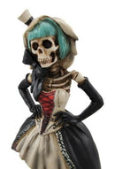 Ebros Harajuku Night Funky Party Ball High Fashion Gothic Girl Skeleton Figurine