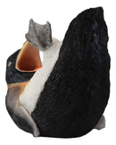 South Pole Acrobatic Drunken Tuxedo Emperor Penguin Wine Bottle Holder 8.5"L
